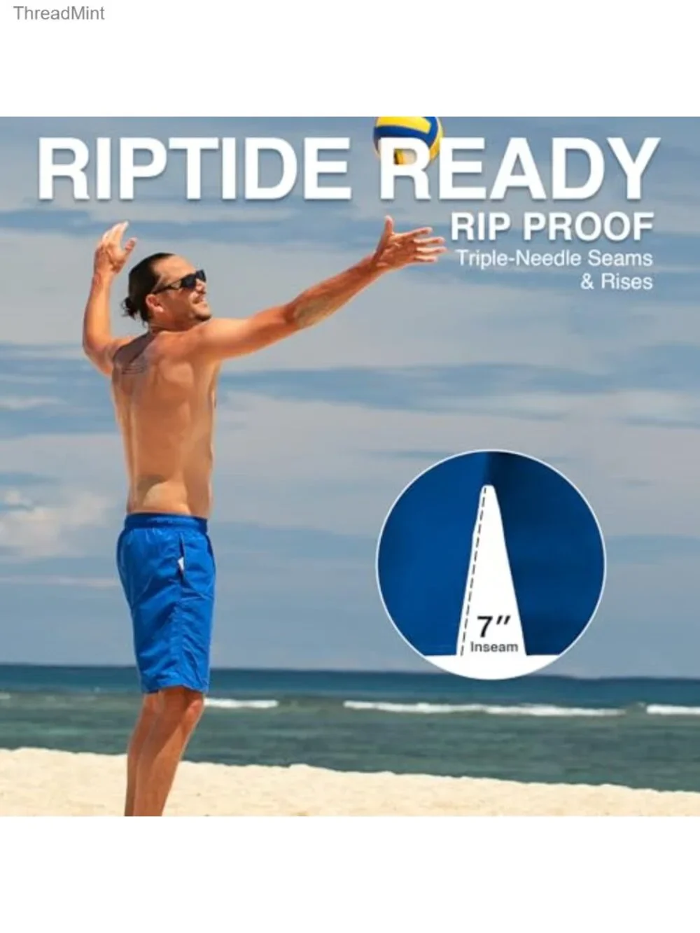 Men's Quick Dry Swim Trunks with UPF 50+ 7